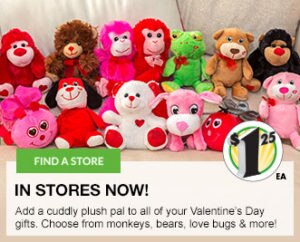 dollar tree valentines plush