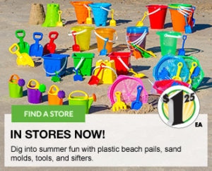 Beach Pails, Sand Molds, Tools & Sifters