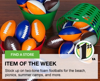 dollar tree foam football