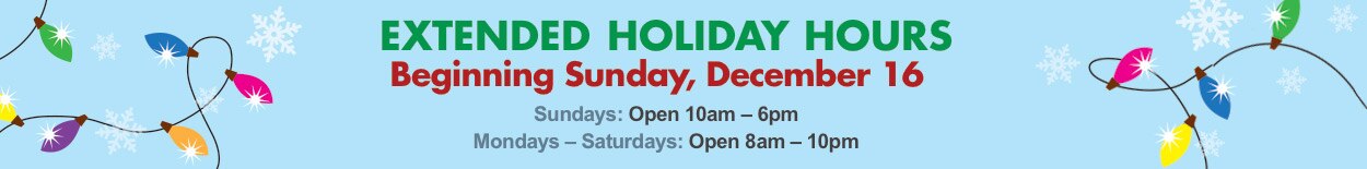 Holiday Hours