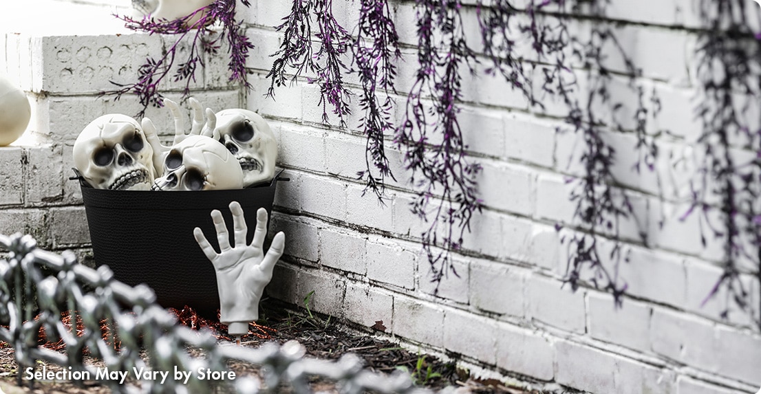 Add some bone-chilling décor to your home this Halloween—all at frightfully good prices!